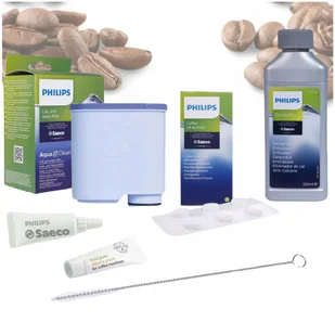 Zestaw do Saeco Philips CA6903 Smary Szczotka Filtr Odkamieniacz Tabletki - Akcesoria i części do ekspresów do kawy - miniaturka - grafika 1