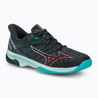 Buty sportowe męskie - Buty do tenisa męskie Mizuno Wave Exceed Tour 5 AC collegiate blue/soleil/tanager turquoise - miniaturka - grafika 1