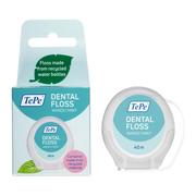 Nici dentystyczne - TePe Dental FLOSS 40m - woskowana, pęczniejąca nitka do zębów o smaku miętowym - miniaturka - grafika 1