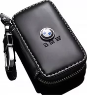 Etui na klucze - SKÓRZANE ETUI na klucze logo BMW KLUCZYK samochodowy ELEGANCKI brelok - miniaturka - grafika 1