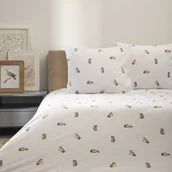 Pościel - HOMLA POŚCIEL GATTINO z mikrofibry w kotki 220x200 + 2*50x60 cm - miniaturka - grafika 1