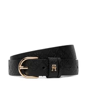 Paski - Pasek Damski Tommy Hilfiger Ess Effortless 2.5 Go Mono AW0AW18856 Czarny - miniaturka - grafika 1