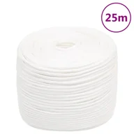 Żeglarstwo - Linka żeglarska, biała jednolita, 10 mm, 25 m, polipropylen - miniaturka - grafika 1