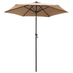 vidaXL Parasol, taupe, 200 x 211 cm, aluminium vidaXL - Parasole ogrodowe - miniaturka - grafika 1