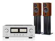 Zestawy stereo - Luxman L-505Z (srebrny) + Response D Two R (orzech) - miniaturka - grafika 1