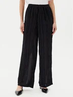 Spodnie damskie - Pieces Spodnie materiałowe Tobine 17157928 Czarny Regular Fit - miniaturka - grafika 1