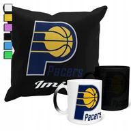 Gadżety dla niej i dla niego - ZESTAW KUBEK MAGICZNY ZMIENIAJĄCY KOLOR + POSZEWKA NBA INDIANA PACERS+ IMIĘ - miniaturka - grafika 1