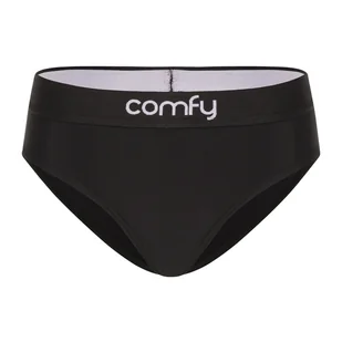 COMFYBALLS Majtki damskie BRIEFS COMFY Pitch Black - Bielizna sportowa damska - miniaturka - grafika 1