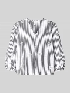 Bluzka o kroju regular fit z rękawem o dł. 3/4 model ‘EMURA’ - Bluzki damskie Bluzka o kroju regular fit z rękawem o dł. 3/4 model ‘EMURA’ - Bluzki damskie - miniaturka - grafika 1