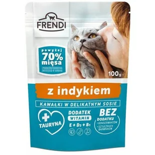 Frendi Mokra Karma Dla Dorosłych Kotów Z Kawałkami Indyka W Sosie 100 g - Mokra karma dla kotów - miniaturka - grafika 1