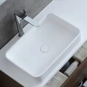 Umywalki - StoneArt Umywalka EAGO nablatowa z konglomeratu 55x35 - miniaturka - grafika 1