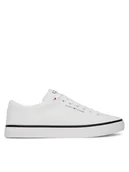 Trampki męskie - Tommy Hilfiger Tenisówki Hi Vulc Core Low Ii Mesh FM0FM05513 Biały - miniaturka - grafika 1