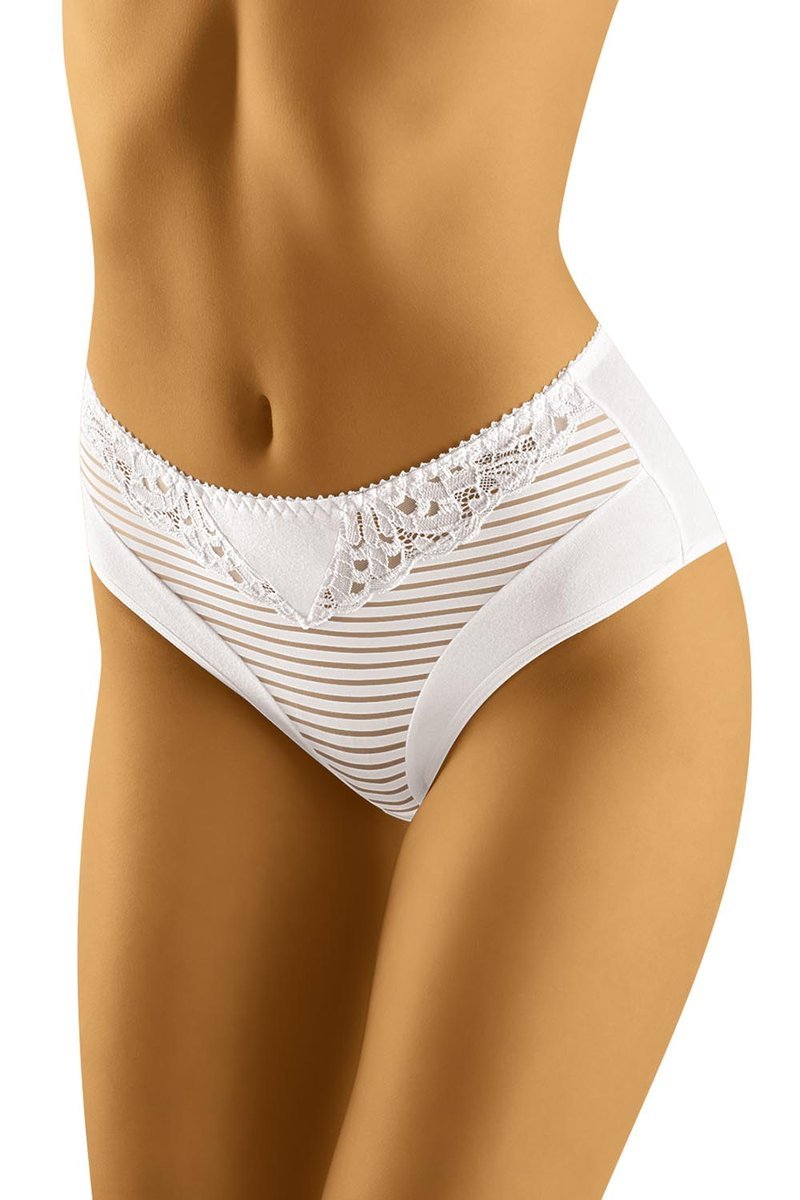 Wol-Bar Eco-Lo biały L Majtki figi