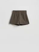 Spodenki damskie - Reserved - Szorty w pepitkę z wełną - wielobarwny - miniaturka - grafika 1