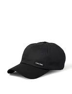 Czapki damskie - Calvin Klein Męska czapka BB, z podwyższoną naszywką, czarna, jeden rozmiar, Ck czarny, Rozmiar uniwersalny - miniaturka - grafika 1