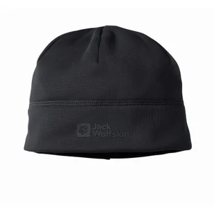 Czapka polarowa Jack Wolfskin ALLROUNDER LIGHT BEANIE black - ONE SIZE - Czapki męskie - miniaturka - grafika 1