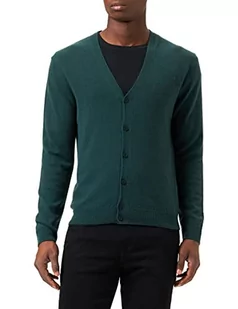 United Colors of Benetton Sweter Sweter Męski, Ciemnozielony 34n, L - Swetry męskie - miniaturka - grafika 1