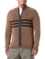 Kurtki męskie - Replay Męska kurtka z dzianiny, krój regular fit, 569 Light Mud, 3XL - miniaturka - grafika 1