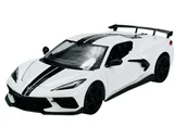 Samochody i pojazdy dla dzieci - MAISTO 2020 CHEVROLET CORVETTE STINGRAY COUPE BIAŁY 1:24 31534 - miniaturka - grafika 1