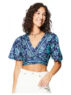 Bluzki damskie - Ipanima Bluzka w kolorze granatowo-turkusowym - miniaturka - grafika 1