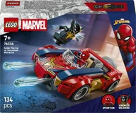 Klocki - LEGO Marvel Spider-Man w samochodzie kontra zvenomowany Wolverine 76336 - miniaturka - grafika 1
