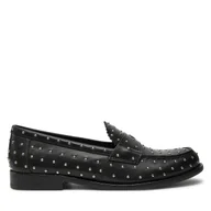 Półbuty damskie - Lordsy Tory Burch Studded Classic Loafer 159881 Czarny - miniaturka - grafika 1