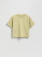 Bluzki dla niemowląt - Reserved - T-shirt z naszywką - zielony - miniaturka - grafika 1