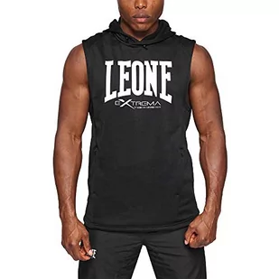 LEONE 1947 Abx110, Bez rękawów z kapturem Logo Unisex Dorosły - Koszulki sportowe męskie - miniaturka - grafika 1