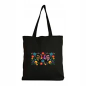 Torby i wózki na zakupy - Torba Na Ramię EKO bawełniana Kwiaty Ozdobne KGW - miniaturka - grafika 1