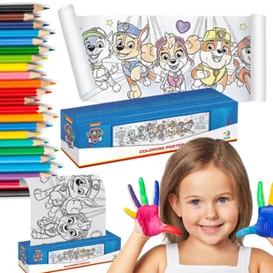 Kolorowanka Psi Patrol Malowanka dla Dzieci w Rolce 16 x 70cm Wysoka Jakość - Zabawki interaktywne dla dzieci - miniaturka - grafika 1