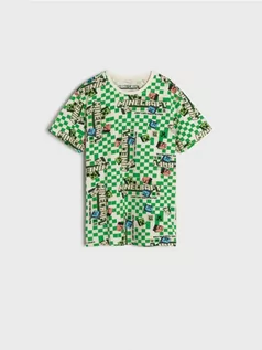 Koszulki dla chłopców - Sinsay - Koszulka Minecraft - kremowy - grafika 1