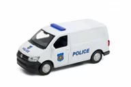 Samochody i pojazdy dla dzieci - Welly 1:34 Volkswagen T6 VAN POLICE biały - miniaturka - grafika 1