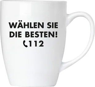 BRUBAKER - Wybierz to, co najlepsze! 112 Straż pożarna - Ceramiczny kubek do kawy - 300 ml - Kubek do kawy - Kubki - miniaturka - grafika 1