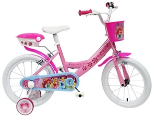 Kubbinga 16 Cal, Disney, Rower 4 do 6 lat Rozmiar Księżniczki z Bocznymi stabilizatorami Unisex Dziecko, Różowy - Rowery - miniaturka - grafika 1