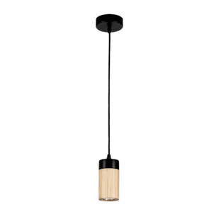 Britop Drewniana LAMPA wisząca ANNICK 1419104 loftowa OPRAWA zwis tuba - Lampy sufitowe - miniaturka - grafika 1