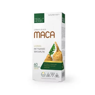 Medica Herbs MEDICA HERBS Maca (Zdrowie seksualne) 60 Kapsułek - Układ moczowy i płciowy - miniaturka - grafika 1