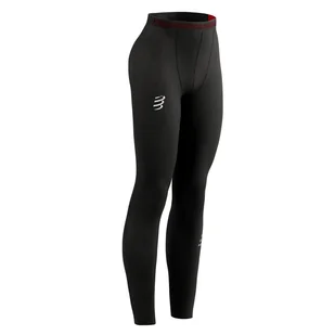 COMPRESSPORT kompresyjne legginsy do biegania damskie UNDER CONTROL TIGHTS czarne - Spodnie sportowe damskie - miniaturka - grafika 1