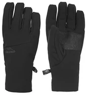 Rękawiczki - Trespass Royce, Black, XS/S, kompatybilne z ekranami dotykowymi, rękawiczki softshellowe dla kobiet i mężczyzn/unisex, rozmiar XS/S, S, czarne - miniaturka - grafika 1