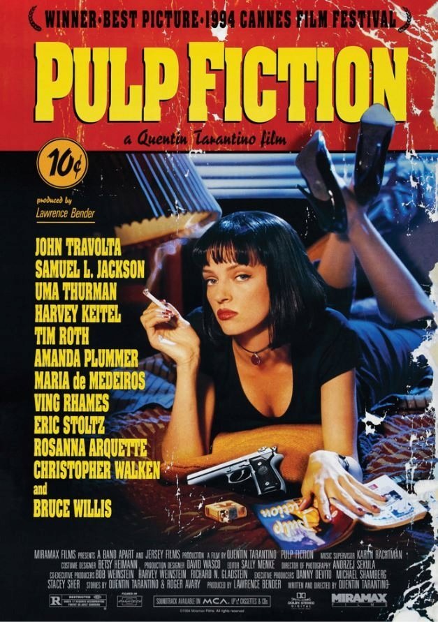 PUZZLE PULP FICTION A3 252 el z Nadrukiem + IMIĘ Pudełko