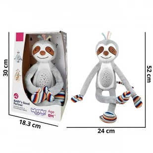 WOOPIE BABY Interaktywna Przytulanka Projektor 2w1 Usypiacz Leniwiec - Maskotki i pluszaki - miniaturka - grafika 1