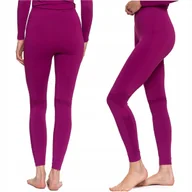 Spodnie narciarskie - Legginsy Termoaktywne Damskie Bielizna Bezszwowa Spodnie Termiczne MORAJ XL - miniaturka - grafika 1
