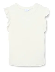 Vila Damska koszulka VIRIL O-Neck Flounce Knit Vest-NOOS z dzianiny, biała Alyssum, XS, White Alyssum, XS - Koszulki i topy damskie - miniaturka - grafika 1