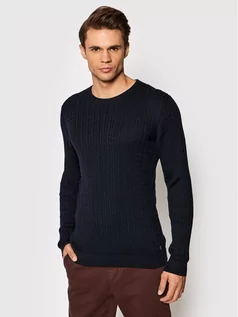 Swetry męskie - Jack&Jones PREMIUM Sweter Blawinter 12200105 Granatowy Regular Fit - grafika 1