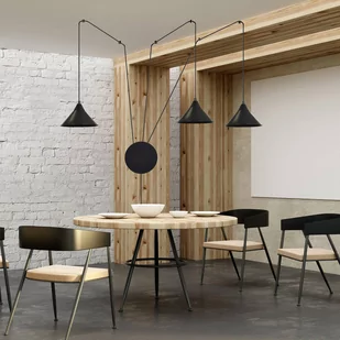 Emibig Abramo lampa wisząca 3-punktowa czarna 160/3 160/3 - Lampy sufitowe - miniaturka - grafika 2