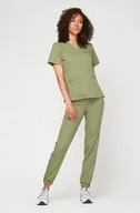 Odzież medyczna - Bluza Medyczna Emily Oliwkowa Rozmiar: XS - miniaturka - grafika 1