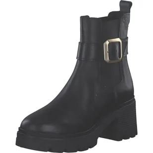 Tamaris Damskie botki na obcasie 1-25433-45, czarne, rozmiar 39 EU, czarny, 39 EU - Botki damskie - miniaturka - grafika 1