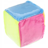 Zabawki sensoryczne - Edukacyjna Kostka z Kieszenią do Kart 10x10 cm Miękka - miniaturka - grafika 1