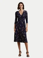 Sukienki - LAUREN RALPH LAUREN Sukienka codzienna 250957701001 Granatowy Slim Fit - miniaturka - grafika 1