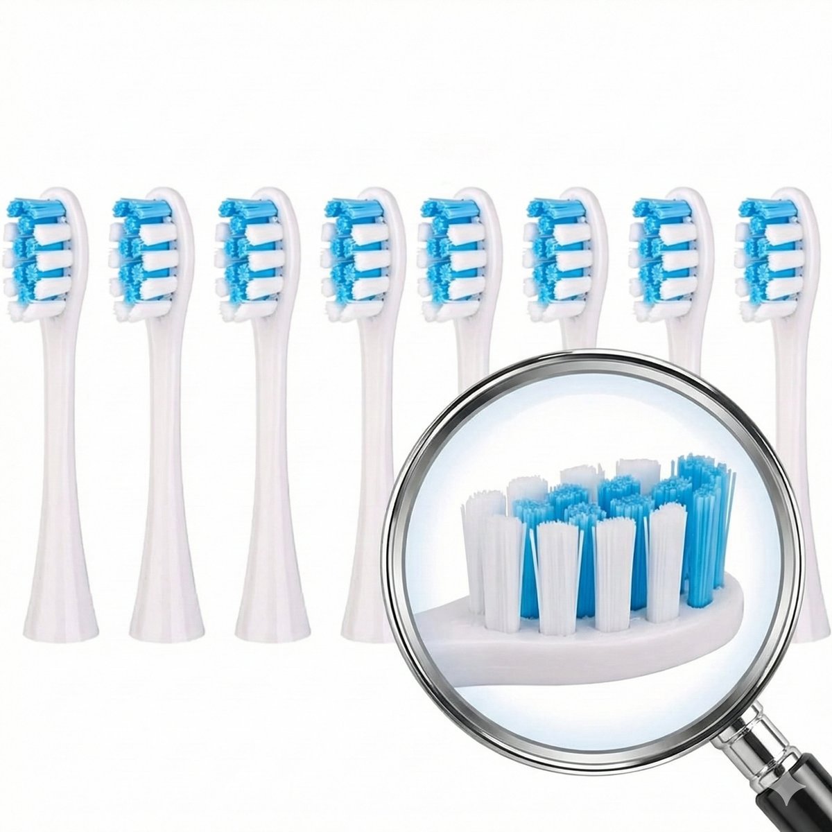 8x Końcówki do szczoteczki Oclean XIAOMI X Pro Z1 F1 One Air Air 2 białe