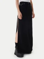 Spódnice - Tommy Jeans Spódnica jeansowa DW0DW22119 Czarny Regular Fit - miniaturka - grafika 1